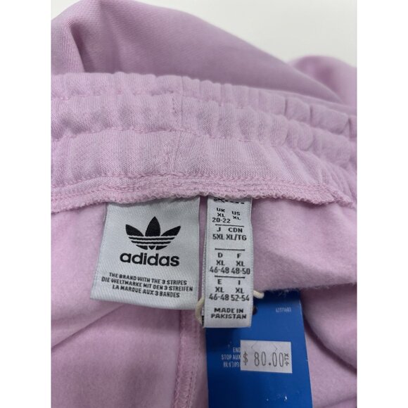 Womens Xl Pink Adidas Sweatpants Elastic Cuff Jogger Athletic Casual Pants NEW - Picture 7 of 10